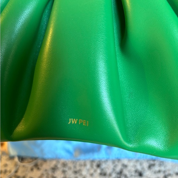 JW PEI Green Shoulder Bag with Ruched Design - Picture 6 of 6